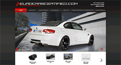 Desktop Screenshot of eurocarscertified.com